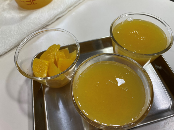 オレンジジュースで簡単ゼリー オレンジの効果 まごころケア食