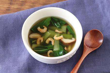 レシピ｜干しエビと青梗菜のスープ