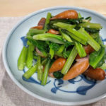 小松菜の栄養　さっと簡単ガーリック炒め